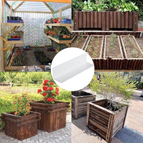 8" x 2" x 2" L Brackets Heavy Duty, Large Iron Corner Bracket Metal Joint, Thickness 3mm Including Screws, for Wooden Bookshelf Furniture Cabinet (White-4PCS)