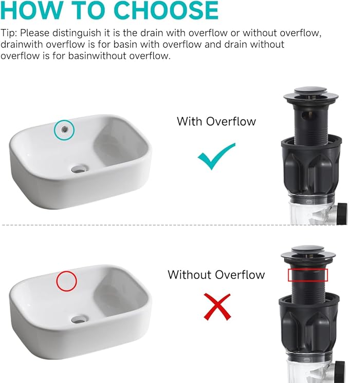 Bathroom Sink P trap with Overflow Drain - TSIBOMU Flexible Sink Drain Pipe for Basin drain replacement,Fits 1-1/4",1-1/2"and 2" Holes,Matte Black