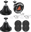 Magnetic Wall Mount for Security Cameras, Universal 1/4″ Screw, Adjustable Angle, Strong Magnet, No-Drill, Indoor/Outdoor, Tabletop & Wall Cameras, Compatible with Ring, Arlo, Wyze(Black, 2 Pack)