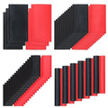 74PCS 1 3/4 1/2 3/8 Inch 3:1 Heat Shrink Tubing Assortment Kit Double-Wall Adhesive Lined Marine Grade Industrial Heat-Shrink Wrap Wire Tubing Black Red