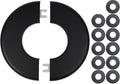 12 Pcs Wall Split Flange, ABS Round Self-Adhesive Escutcheon Plate Buckles Design for 2"/51mm Diameter Pipe