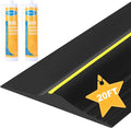 20Ft Weather Stripping Universal Garage Door Threshold Seal Strip, Garage Door Bottom Seal DIY Replacement with 20oz Glue Gel