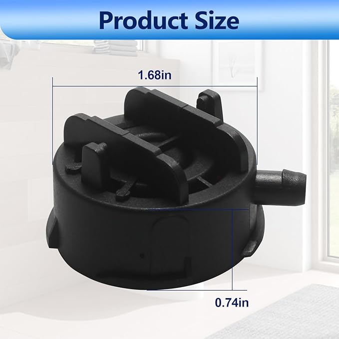 Ballcock Cap Assembly for Korky Fill Valve, Compatible with Korky 528 R528, Toilet Fill Valve Parts and Toilet Repair Kit