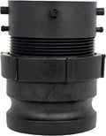 360785 Waste Master RV Sewer Hose Male Bayonet Fitting Converter for Recreational Vehicle Travel Trailer Camper NPT Conversion Black