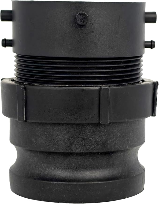 360785 Waste Master RV Sewer Hose Male Bayonet Fitting Converter for Recreational Vehicle Travel Trailer Camper NPT Conversion Black