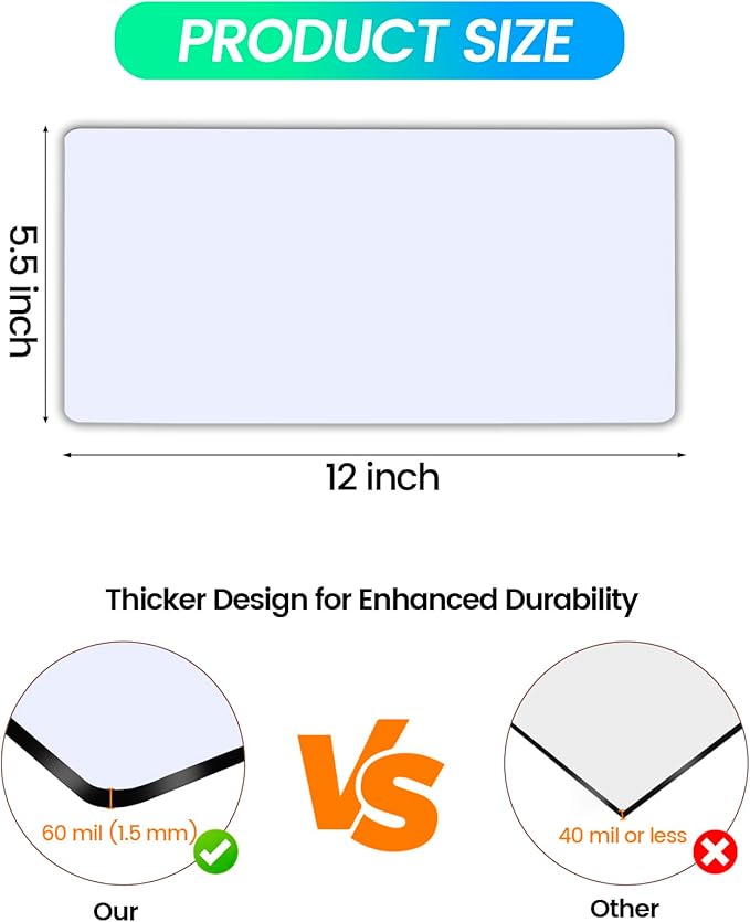 Magnetic Vent Covers, Extra Strong Magnets, White 5.5" x 12" (3 Pack) Ultra Thick 60mil, Complete Seal, Air Vent Covers for Home Floor, Ceiling, Wall Registers, HVAC, AC, and Heater Vents