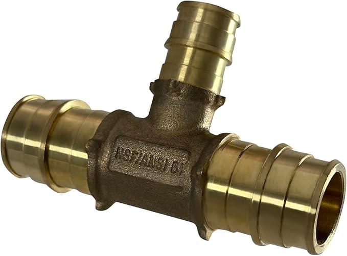 XFITTING Pex A 3/4 Inch x 3/4 Inch x 1/2 Inch Pex A Tee, 201-1-4=10XX, 10 Pieces