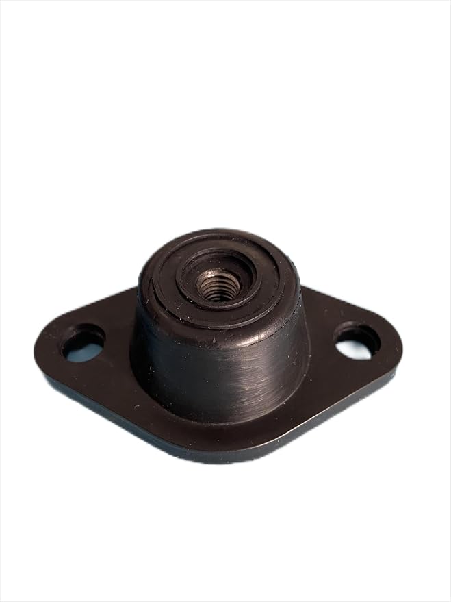 M8 Rubber+metal Anti-Vibration Turret Mounts, Rubber-in Shear Floor Mount, Compression Isolator Mounts for Pumps, Compressors-4PCS