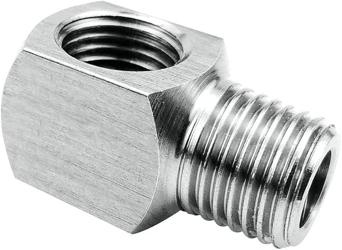 Beduan Stainless Steel Cast Pipe Fittings 90 Degree Barstock Street Elbow 1/4" NPT Male x 1/4" NPT Female Water Fuel Air