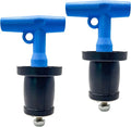 Drain Plug Expansion Rubber Stainless Steel Scupper Plugs 1-1/2" to 1-3/4"-Pool Winterizing Plug, Return Pipe Marine Boat Deck Drainage Plug, Hull Livewell and Bailer Plugs, 2PCS