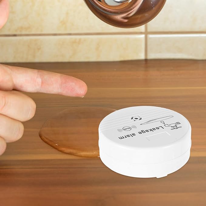 Water Leak Alarm Sensor Waterproof Leak Detection System Flood Detector for Home Basement Kitchen Sink Overflow Monitoring