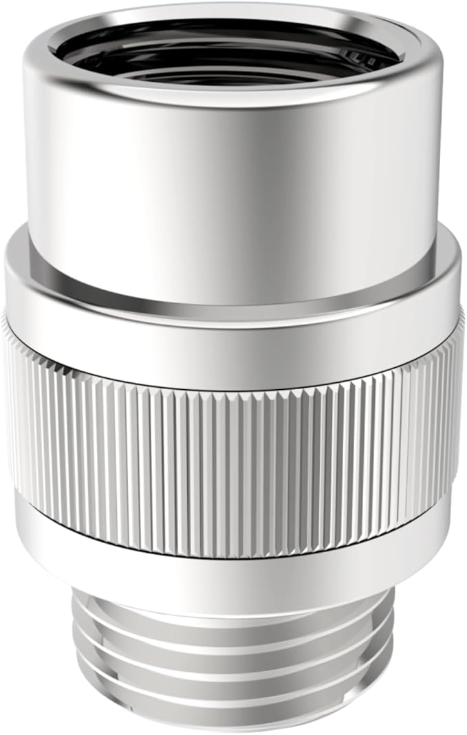 Shower Head Shut Off Valve G1/2'' Shower Flow Control Valve Brass Shut Off Valve for Handheld, Shower Arm or Bidet Sprayer(Chrome)