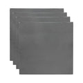 MECCANIXITY 4pcs 1/32"(0.6mm) x8 x8 Steel Plate, Black Hot Rolled A36 Steel Sheet Plate Base, Square Weldable Metal Discs for Industrial Construction Structural Support