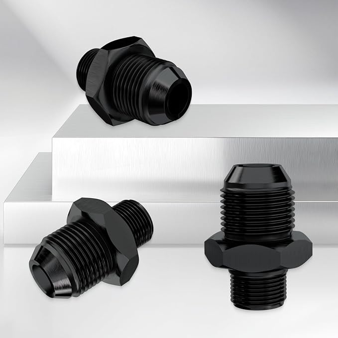 6AN Flare to AN8 ORB Male O-Ring Fitting Adapter (2PCS)