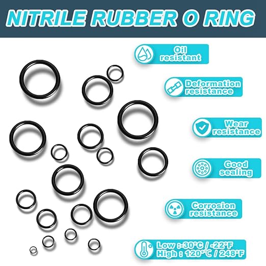 KEZE 1008 Pcs SAE O Ring Kit,32 Sizes USA Standard Nitrile 70A Rubber Seals Inch O Rings Set with 4 Pieces O Rings Remover Tools for Faucet Automotive Hydraulic Plumbing AS568:006-226