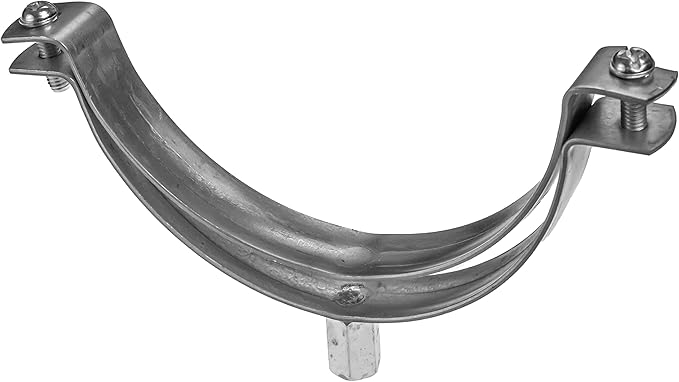 Repa Market 4" Inch Galvanized Pipe Hanger - Conduit Mounting Support - PVC Tube Brackets - Metal Pipe Clamps - Tube Wall Mounting Bracket Clamp Holder - 4in Pipe Clamp Fittings