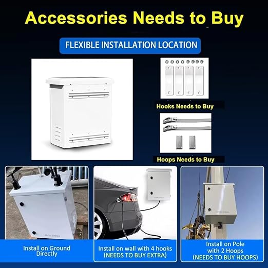 Outdoor Electrical Enclosure Equipment Box - 15.7 * 19.7 * 9.8" Universal IP Waterproof Box,Galvanized Plate Electrical Enclosure,with Removable Mounting Plate and Muffin Fan Vent (40 * 50 * 25cm)