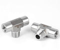 2 piece,NPT1/4 Female - NPT3/8 Male - NPT1/4 Female tee, 3WayConnector, Fabricate of 304 Stainless Steel.