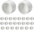 1 Pcs 3/4" PVC External End Cap Fitting, SCH40 Furniture Grade PVC Pipe Plug Adapter, Pipe Cover Fittings for DIY Project, Irrigation System, Plumbing Framework, Garden Structures