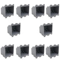 2-Gang Old Work Electrical Outlet Box,PVC Electrical Junction Box for Switch,Electrical Outlet Boxes for Home Improvement,26 cu.Inch Double Outlet Box,ETL,Fire Rated for 2 Hours,Pack of 10