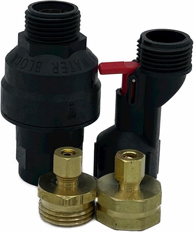 Automatic Water Leak Shut-Off Valve for 1/4" or 3/8" Water Supply Lines, Water Overflow Safety Device, 100% Mechanical, Property Flood & Water Damage Protection - Appliances, Beverage & Coffee Machine