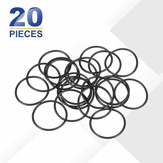 HARFINGTON 20pcs Nitrile Rubber O-Rings 36mm OD 32mm ID 2mm Width Metric Buna-N NBR Sealing Gasket Plumbing Sealing Repair O Rings for Car Auto Vehicle Repair Faucet Air Gas