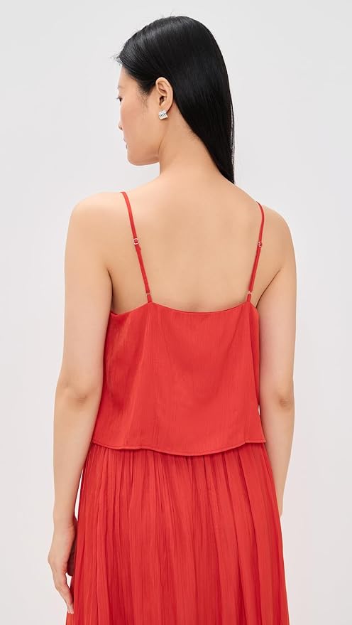 Fiore Satin Cropped Tank