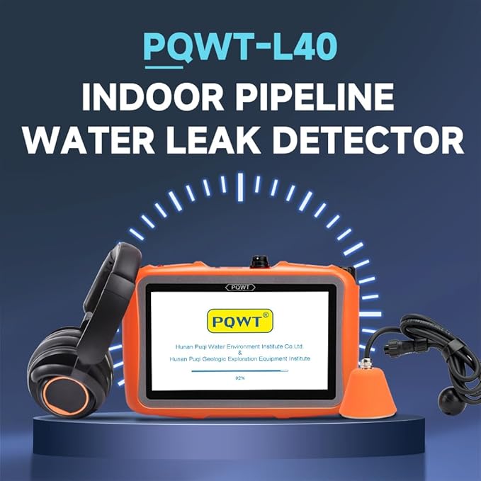 PQWT Indoor Water Leak Detector – 0.5 Meter Underground Water Leak Detectors for Home with High-Precision Sensor and Portable Case