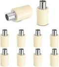 10-Pack HeSun 3/4-Inch CPVC Transition Coupling, 3/4" PEX x 3/4" CPVC Brass Crimp Pex Fittings, ASTM F1807(PEX1807342)