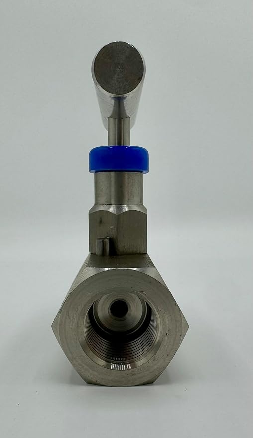SS316 High Pressure Needle Valve, 1/2 NPT, NACE Compliant, Stainless Steel MXF (6000 PSI)