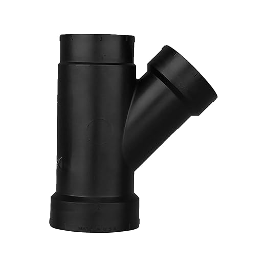 Charlotte Pipe 2" X 1-1/2" X 1-1/2" Wye Pipe Fitting - Reducing (Hub x Hub) Schedule 40 ABS DWV (Drain, Waste and Vent) Durable and Easy to Install for Home or Industrial Use (Single Unit)