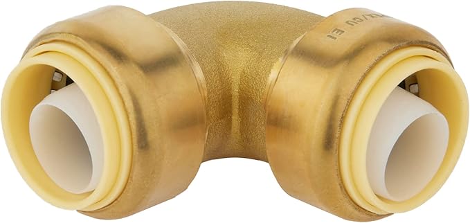 (Pack of 25) EFIELD 1/2 Inch Push Fit Fitting Bundles to Connect Pex, Copper, CPVC -10 PCS Elbow and10 PCS Coupling, 5 PCS Tee with a Disconnect Clip