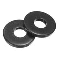 uxcell 50Pcs M5 Fender Washers, Carbon Steel Flat Washer 15mm OD, 2mm Thickness, Metal Gasket for Screws and Bolts, Black Oxide