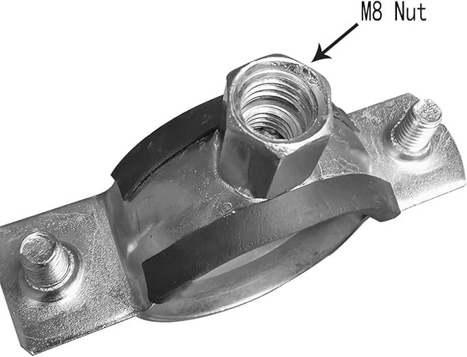 AKIHISA 10 Pack Split Ring Pipe Hanger Heavy Duty Adjustable Pipe Bracket Clamp Wall Ceiling Mount Pipe Support ID 1 4/7 Inch(40mm)