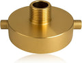 Fire Hydrant Hose Adapter 2-1/2" NST(NH) Female x 3/4" GHT Male Brass for Fire Hose or Pipes with Pin Lug Garden Hose Adapter