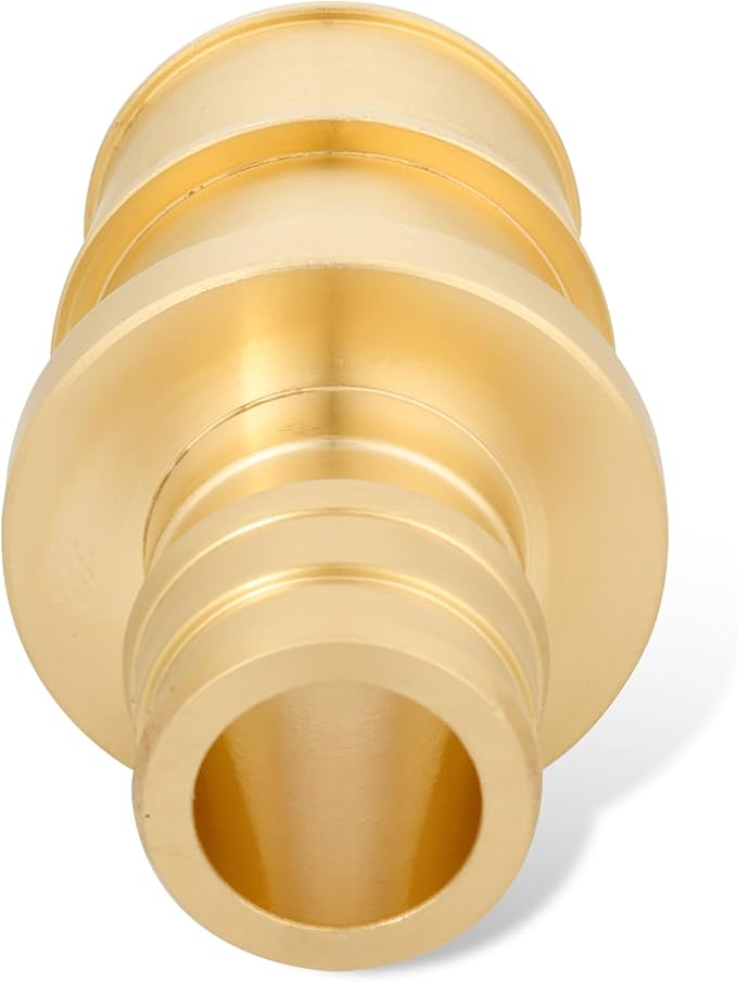 (Pack of 10) WDAISY Pex A Full Flow Expansion Brass Fitting 1/2"x 3/4" Reducing Coupling, F1960,(PEX1960013)