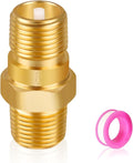 RV Water Heater Check Valve, 1/2" NPT Male to Male Thread Hot Water Heater Backflow Preventer, Lead-Free Brass Plumbing Backflow Check Valve for RV, Camper, Motorhome, Trailer