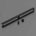Neodrain 72-Inch Black Linear Shower Drain with Removable Quadrato Pattern Grate,Professional 304 Stainless Steel Rectangle Shower Floor Drain Manufacturer,Leveling Feet,Hair Strainer,Matte Black