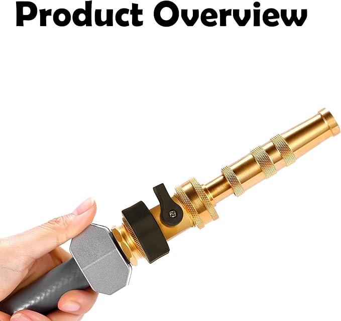4 Pack Brass Garden Hose Shut-Off Valve, 3/4 Inch Heavy Duty Solid Brass Garden Hose Shut Off Valve with 8 Extra Rubber Washers