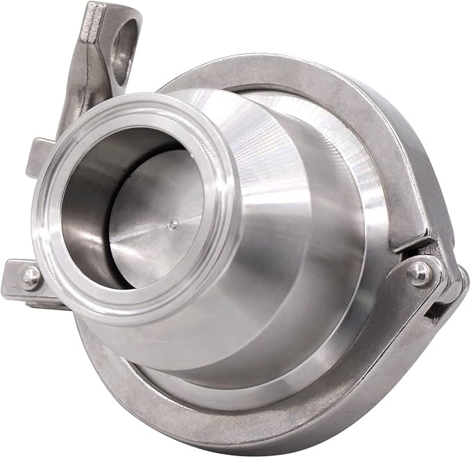 DERNORD Sanitary Check Valve - One Way Flow - 1.5" Tri Clamp Style, Stainless Steel 304, FKM Gasket (1.5" Tri Clamp Check Valve)