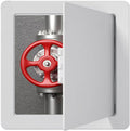 FORLAND Plumbing Access Panel for Drywall Ceiling White 10 x 10 inch Plastic Access Door Removable Hinged Wall Access Panel Reinforced Hinged Panel