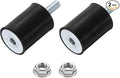 uxcell M8 Rubber Mounts, 2Pcs 30x40mm(DxH) Rubber Cylindrical Anti Vibration Isolator Shock Absorber with Lock Nut for Car Bobbin Generator Air Compressors