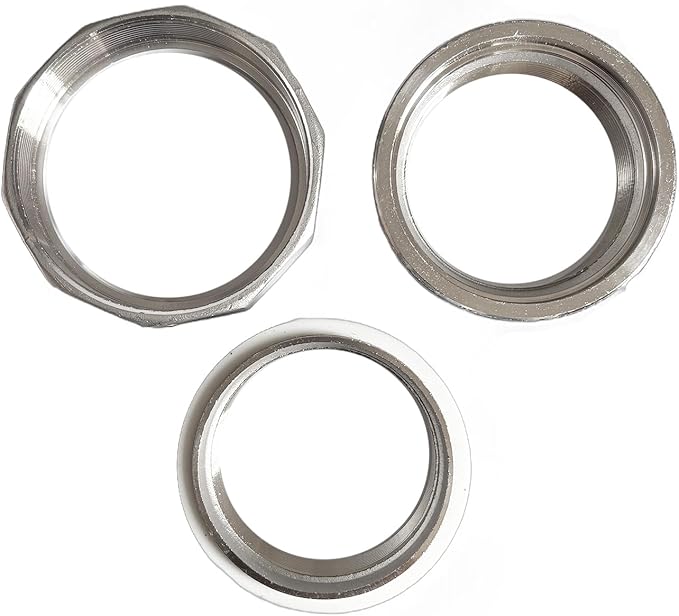 3" Union Pipe 304 Stainless Steel NPT Female Thread Union Joint Cast Pipe Fitting Pack of 1