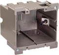 SmarToggle Two Gang Retrofit Wall Box – Old Work Electrical Box for Stud or No-Stud Mount | 1-1/2" Toggle Depth | Smart Device, Switch, or Outlet Dual Mount PC Wall Box