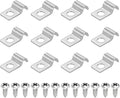 uxcell 12Pcs 4mm(3/16") One Hole Rigid Pipe Strap, 304 Stainless Steel Conduit Clamp Thicken U Bracket Heavy Duty Pipe Clamp with Self-Tapping Screws for Fixing Tube Cable, Silver