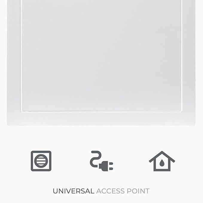 12 x 20 Inch White Rectangular Metal Plumbing Access Panel - Indoor Wall Access Door for HVAC, Wall, Ceiling, and Drywall with Panel - Opening Box Door Cover - Easy to Install