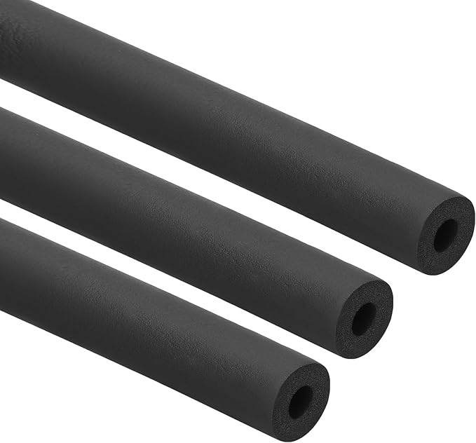 PATIKIL 1/2"(13mm) ID x 6Ft Pipe Insulation Foam Tube, 3Pcs Pipe Cover Wrap Roll Bar Padding Tubing for Handle Grip HVAC Outdoor Air Conditioner Units