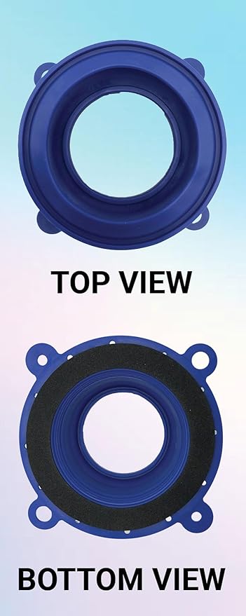 One N Done Toilet Flange Repair Kit – Complete Toilet Wax Ring Replacement Kit – Durable Waxless Toilet Ring – Includes Toilet Flange Bolts and nuts,washers - Toilet Flange Extension Kit (1 Pack)