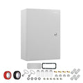 Steel Electrical Junction Box, 20 x 12 x 10 inch Waterproof & Dustproof Electrical Enclosure, Outdoor & Indoor Universal Project Box with Lock & Mounting Plate