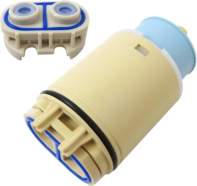 Single Function Pressure Balance Cartridge Replacement with Check Valve for Delta for Peerless Replaces RP70538 RP73625 for Single Handle Tub Shower Faucets